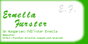 ernella furster business card